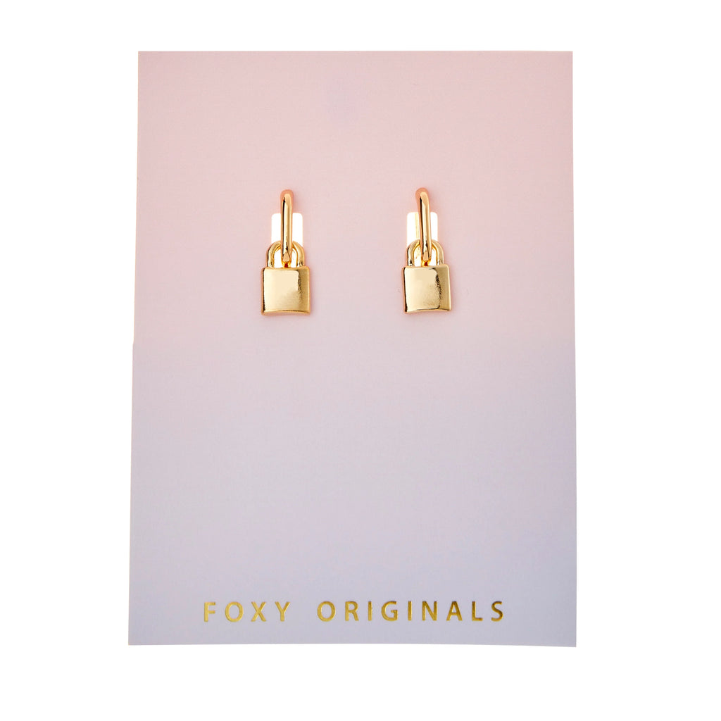 Lock Earrings | Foxy Originals