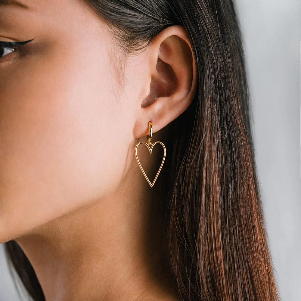 Lovestruck Heart Hoop Earrings | Lover's Tempo