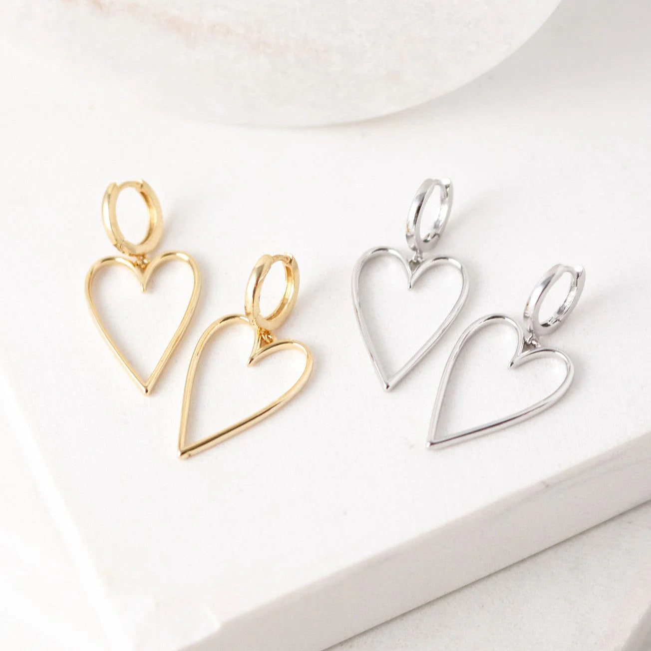 Lovestruck Heart Hoop Earrings | Lover's Tempo