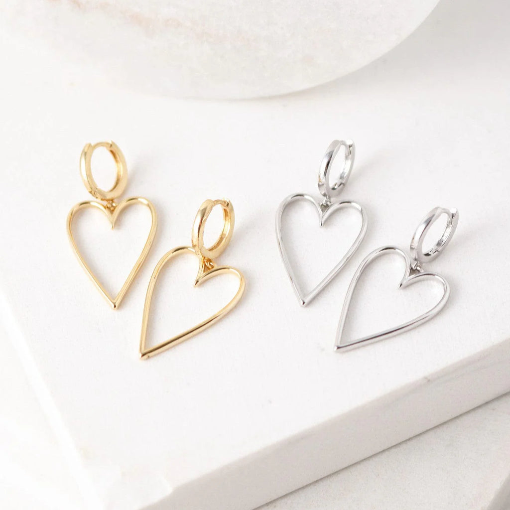 Lovestruck Heart Hoop Earrings | Lover's Tempo