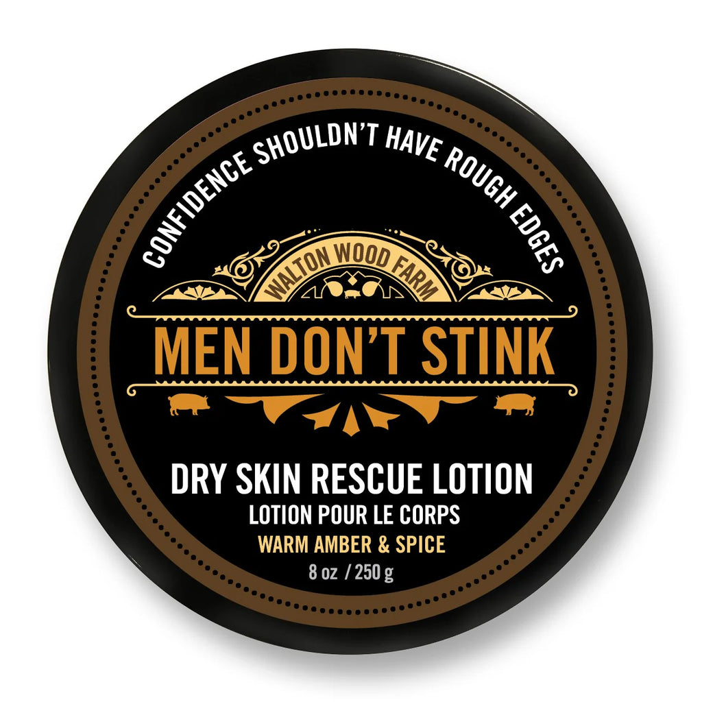 Men Don't Stink - Dry Skin Rescue Lotion | Walton Wood Farm