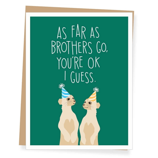 Meercat Brothers - Greeting Card | Apartment 2 Cards