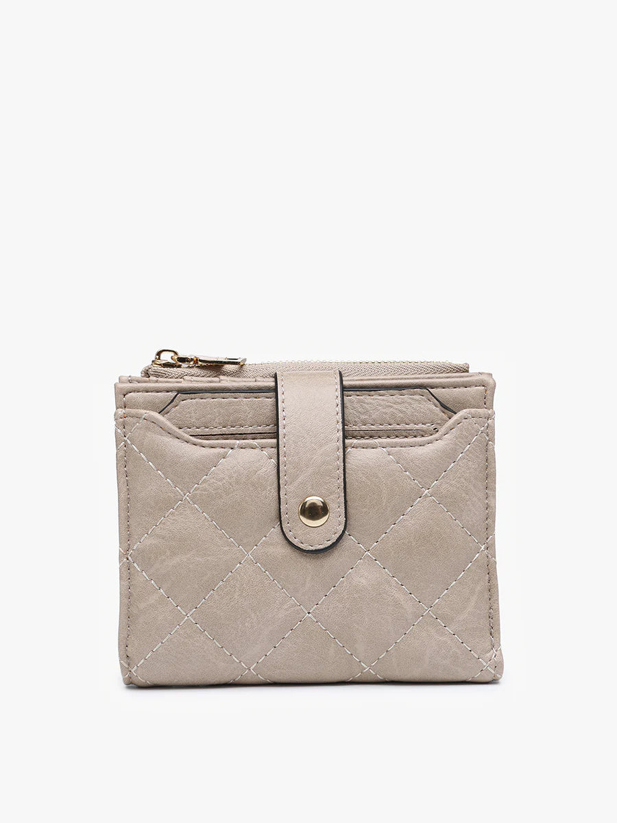 Melody - Quilted Zip Top Wallet | Jen & Co