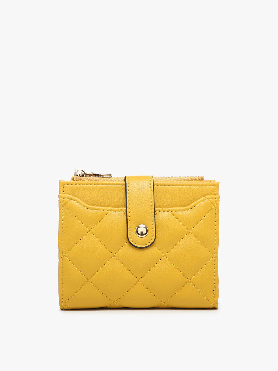 Melody - Quilted Zip Top Wallet | Jen & Co