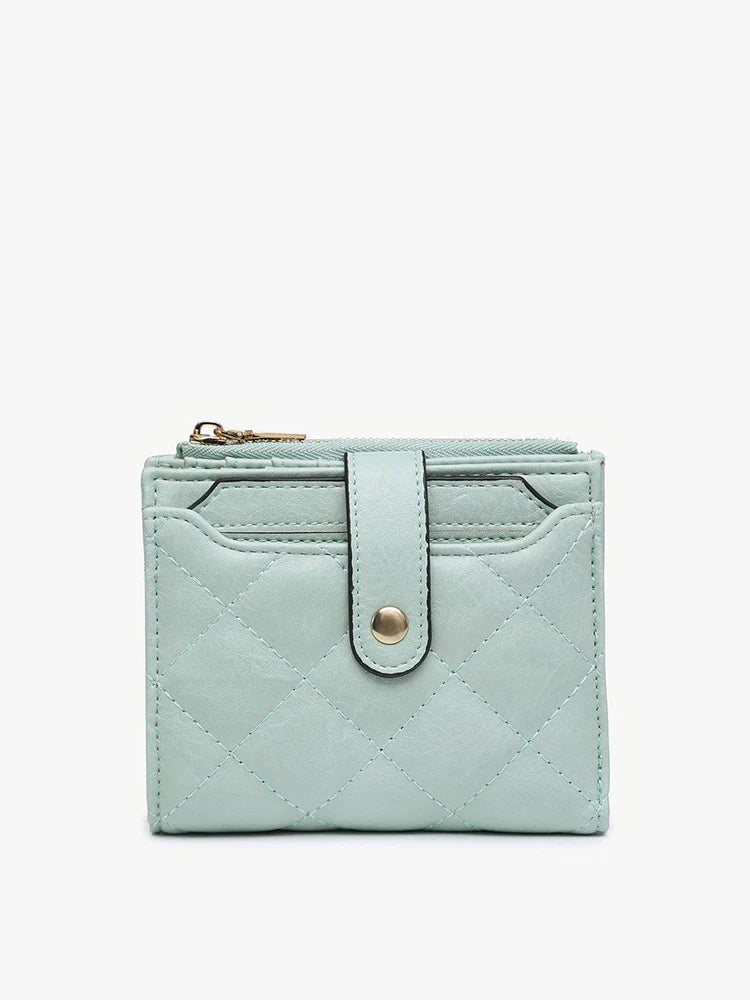 Melody - Quilted Zip Top Wallet | Jen & Co