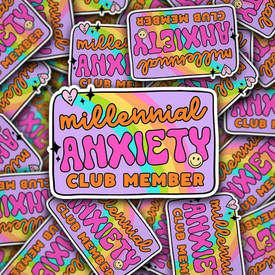 Millennial Anxiety Club Member | Sticker