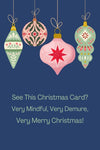 Demure Christmas - Greeting Card | Two Brits Print Co