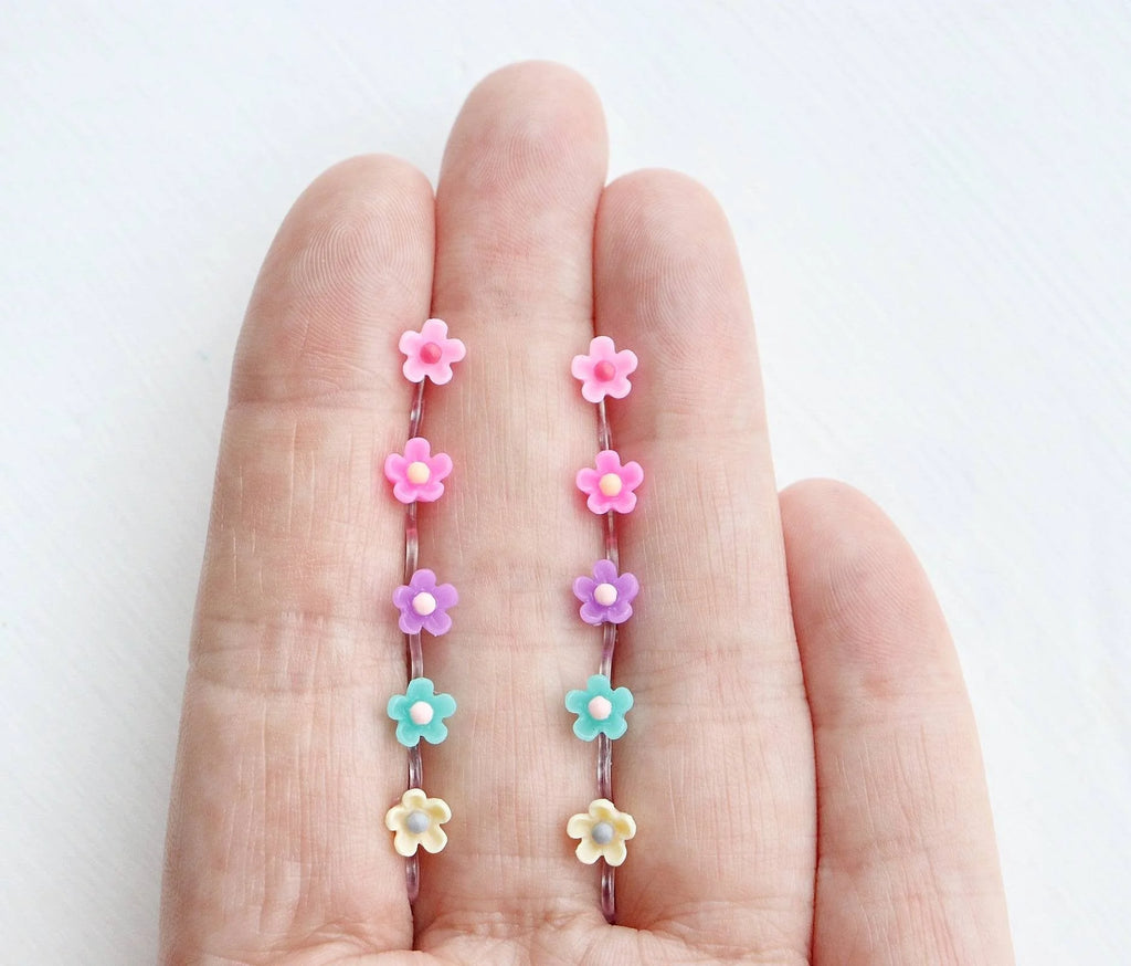Bright Mini Flowers - Metal Free Hypoallergenic Earrings | Pretty Ears