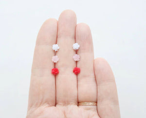 Mini Rose - Metal Free Hypoallergenic Earrings | Pretty Ears