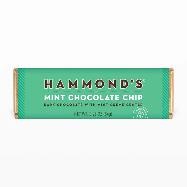 Mint Chocolate Chip Dark Chocolate Bar | Hammond's Candies