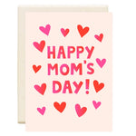 Happy Mom's Day Hearts | Mother's Day Greeting Card