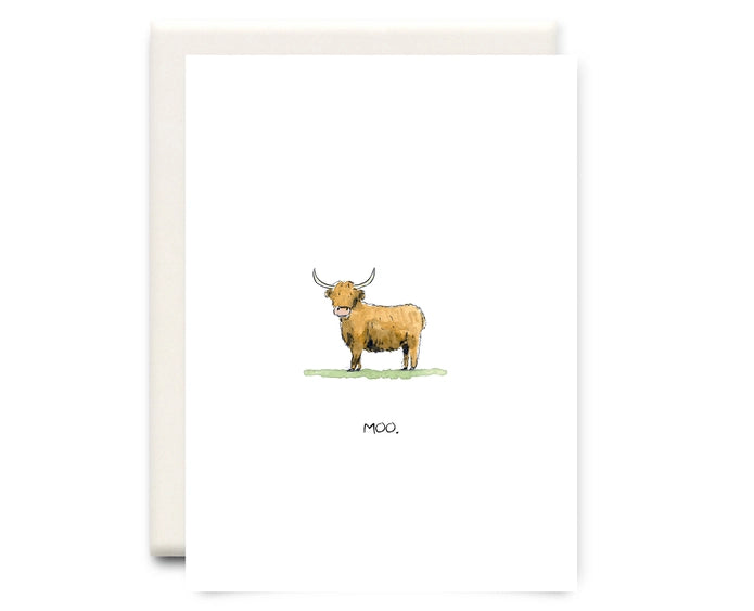 Moo - Greeting Card | Inkwell Cards