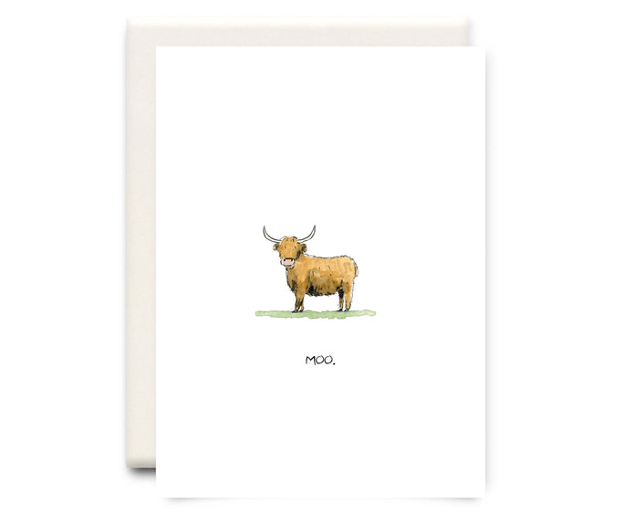 Moo | Greeting Card