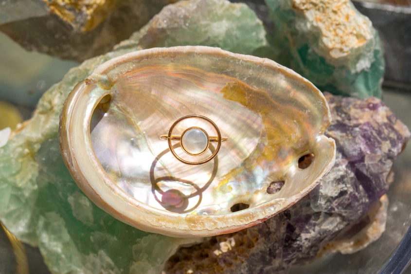 Mother Of Pearl - Orbit Stacking Ring | Mineral and Matter