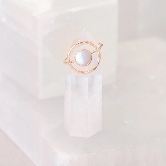 Mother Of Pearl - Orbit Stacking Ring | Mineral and Matter