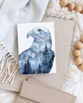 Mountain Eagle - Watercolur Greeting Card | Elena Markelova