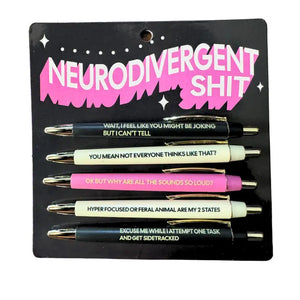 Neurodivergent Shit - Pen Set | Shop Fun Club