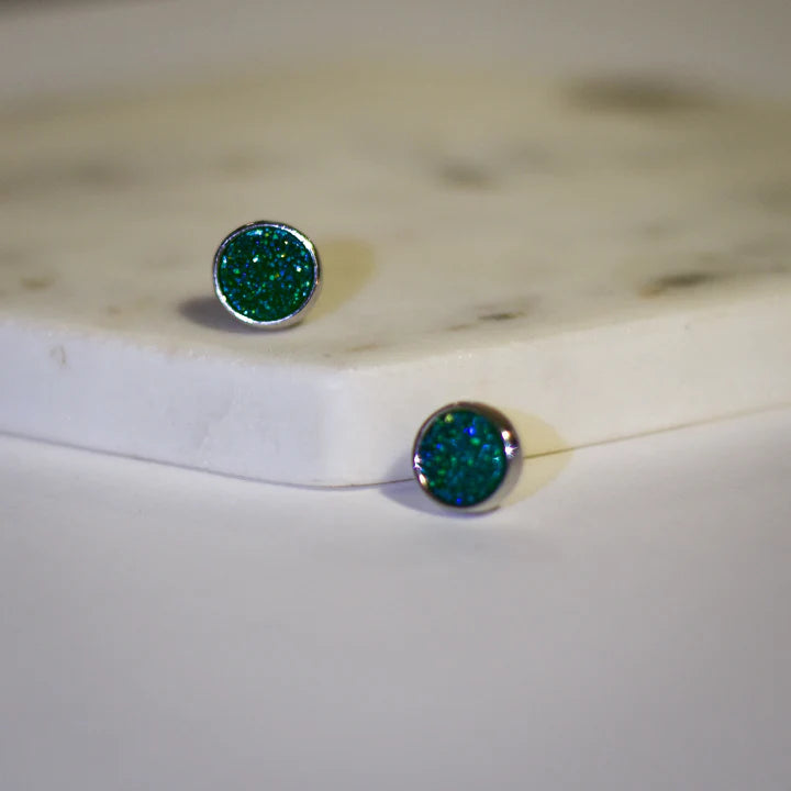 The Naomi - Silver Druzy Earrings | Whimsy's Jewels