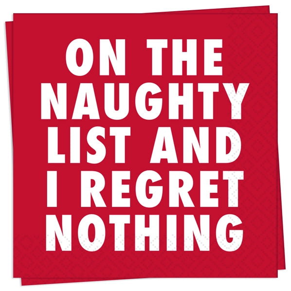 On The Naughty List | Cocktail Napkins