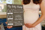 Baby Bump Milestone Sign | Love Designs