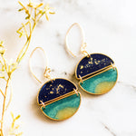 Night Swimming Stacked Dangle Earrings