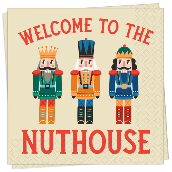 Welcome To The Nuthouse | Cocktail Napkins