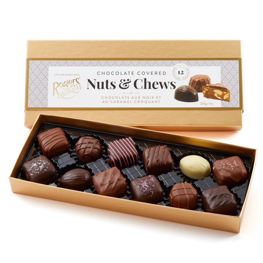 Chocolate Covered Nuts & Chews