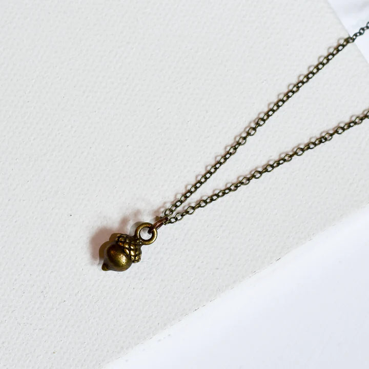 The Oakley | Tiny Acorn Necklace
