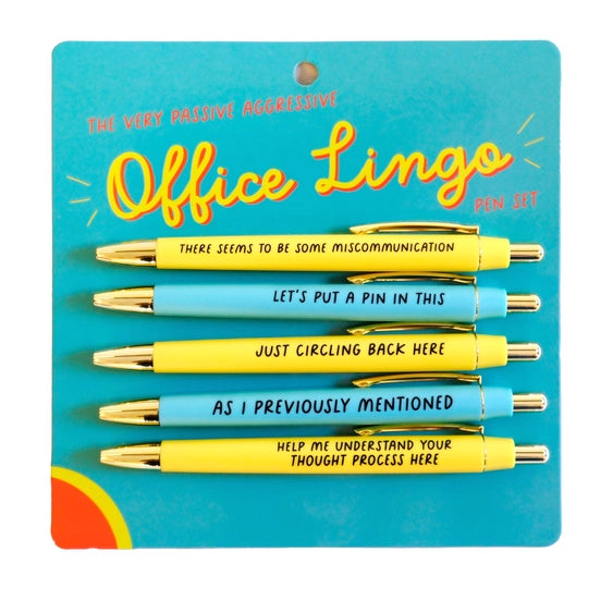The (Very Passive Aggressive) Office Lingo Pen Set | Fun Club