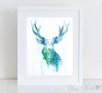 "Oh Deer" Watercolor Art Print | Elena Markelova