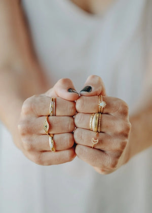 Opal Burst - Gold Ring | JaxKelly