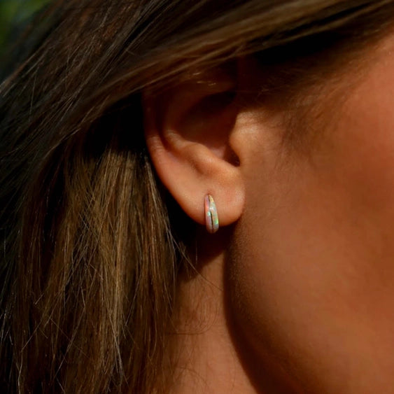 Deux - Opal Ombre Huggie Earrings | La Kaiser