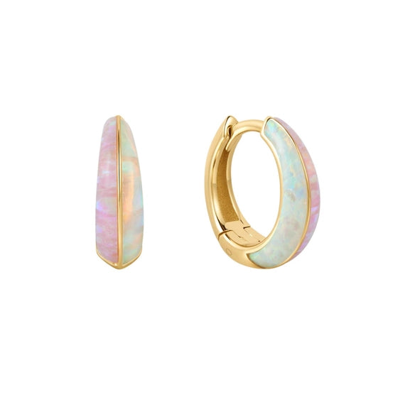 Deux - Opal Ombre Huggie Earrings | La Kaiser