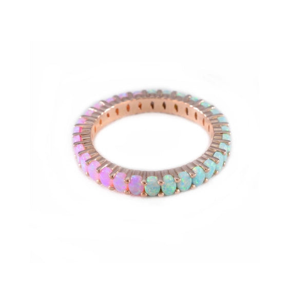 Dual Band - Opal Ombre Ring | La Kaiser