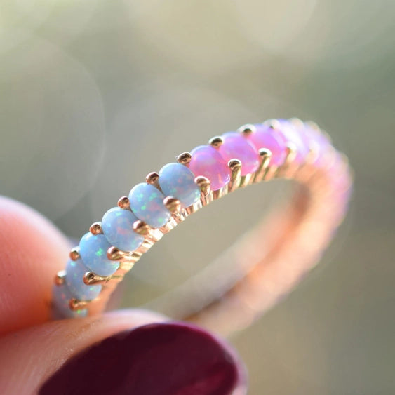 Dual Band - Opal Ombre Ring | La Kaiser