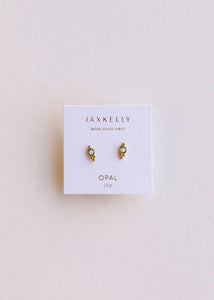 Fire Opal | Tri Ball Stud Earrings