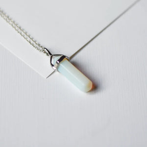Opalite - Bullet Crystal Necklace | Whimsy's Jewels