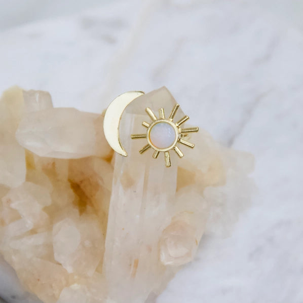 Opalite Sun and Moon Ring | Mesa Blue
