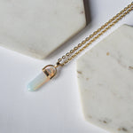 Opalite - Bullet Crystal Necklace | Whimsy's Jewels