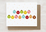 Ornaments Happy Holidays - Christmas Greeting Card | Quirky Paper Co.