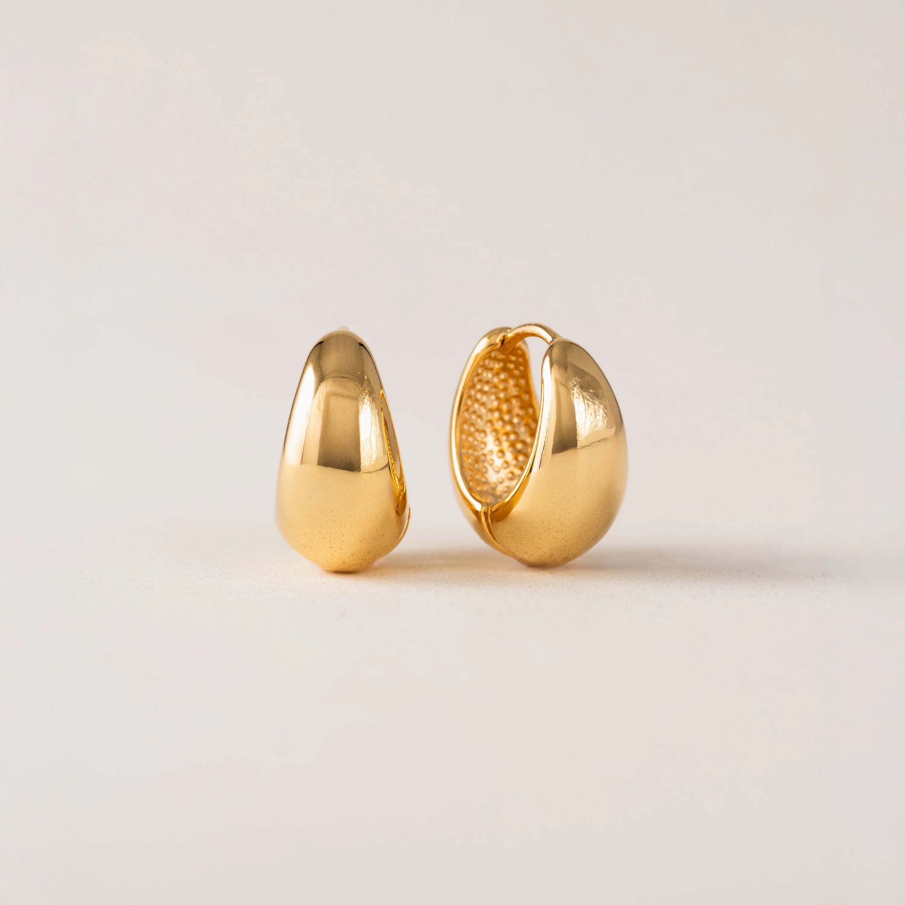 Oval Puff Hoop Earrings | Lover's Tempo