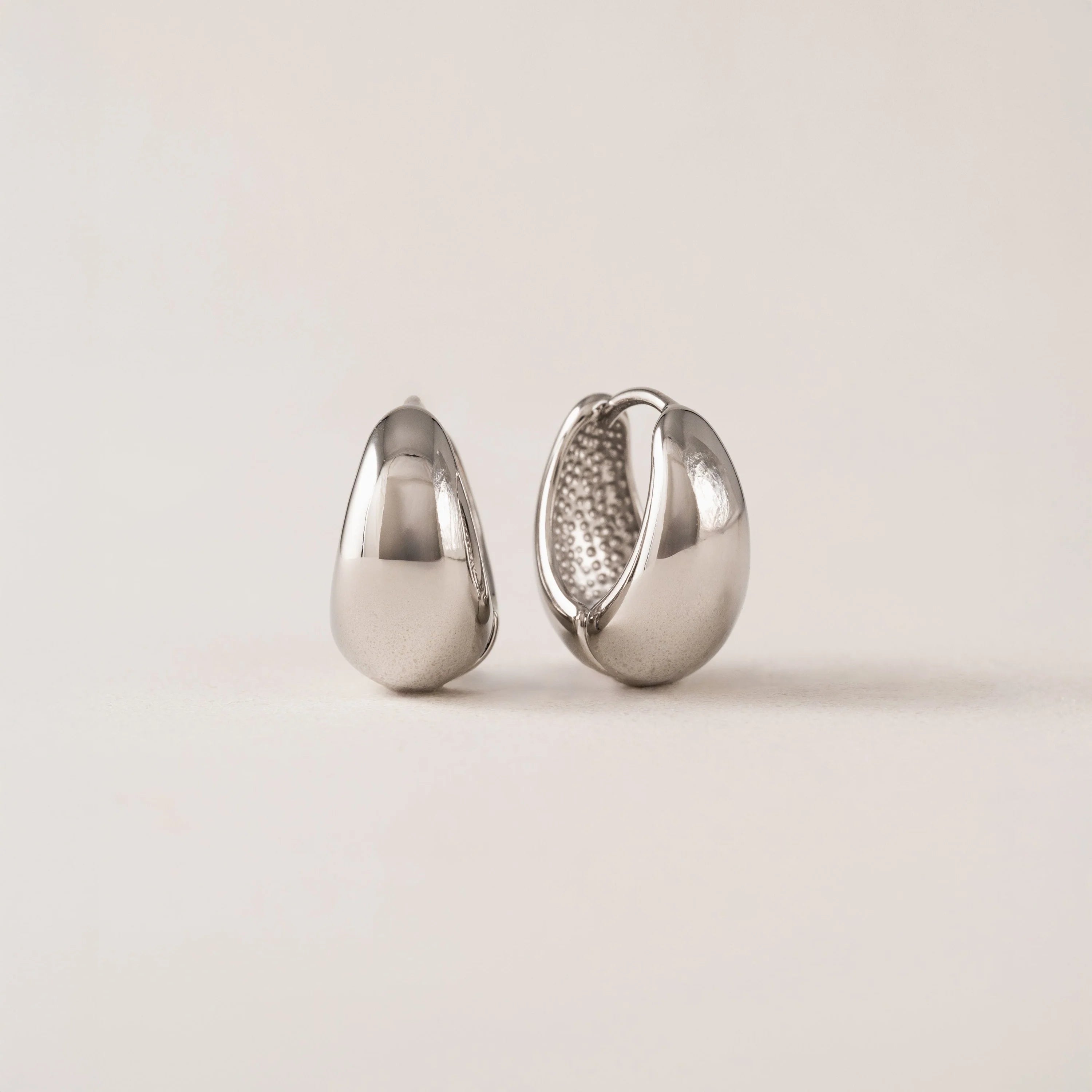 Oval Puff Hoop Earrings | Lover's Tempo
