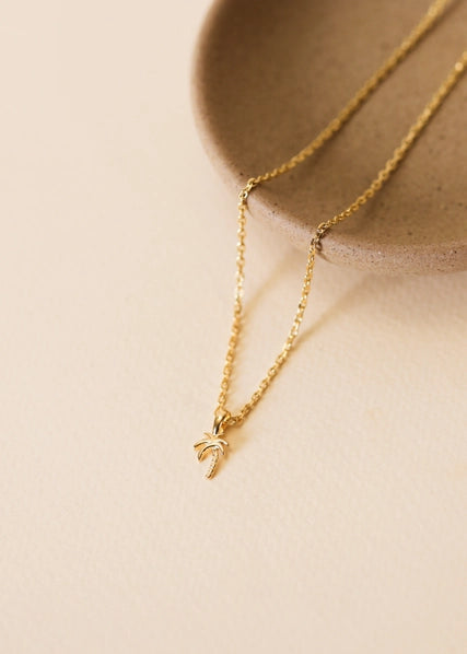 Mini Palm Tree | 18k Gold Plated Necklace