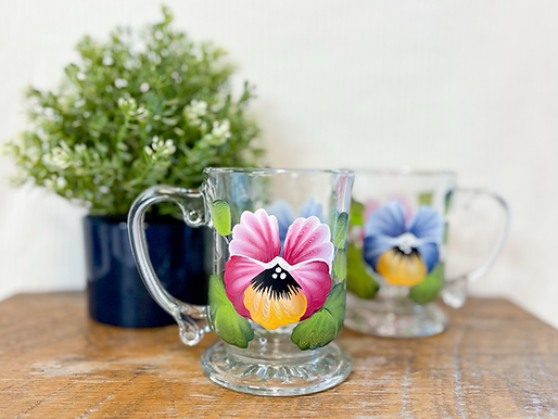 Pansy | Hand Painted Mug