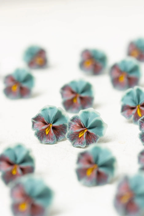 Pansy Handmade Stud Earrings| EtenIren