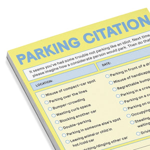 Parking Citation - Nifty Note Pad | Knock Knock