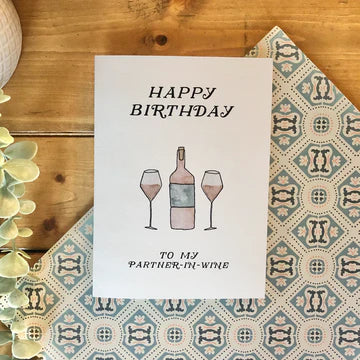 Partner-In-Wine - Greeting Card | Kenzie Cards