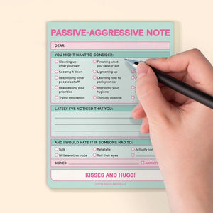 Passive Aggressive - Nifty Note Pad | Knock Knock