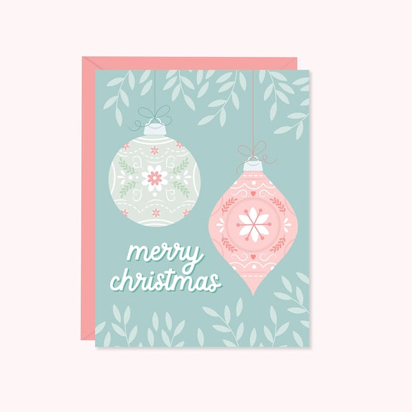 Christmas Ornaments - Greeting Card | Paper Hearts