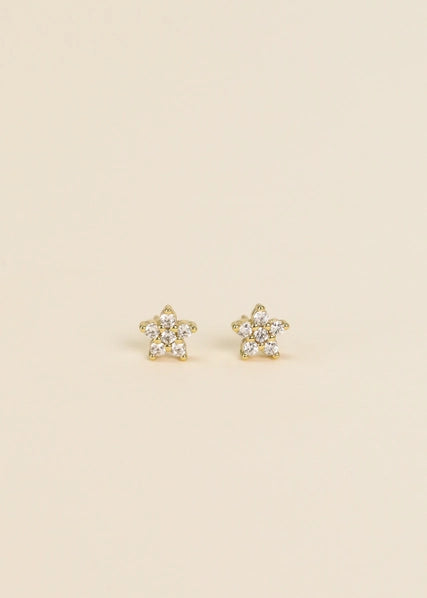 Pavé Flower | Stud Earrings